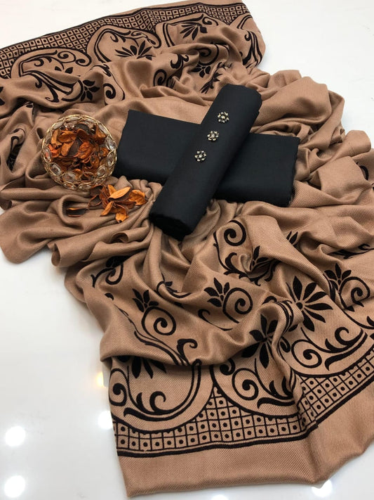 3pc Winter Pashmina Wool SHawl Dress