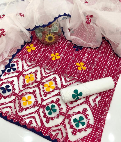 3pc Hand Made Aplik Work Dress