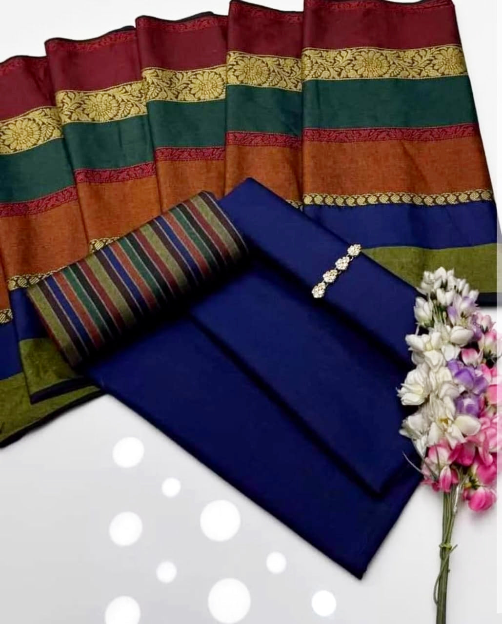 3pc Winter Wool Shawl Dress