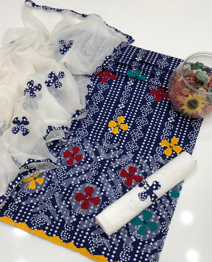 3pc Hand Made Aplik Work Dress